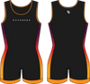 Singlet de lucha mujer naranja Hayabusa