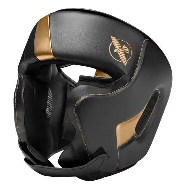 Hayabusa T3 Boxing Kopfschutz Schwarz Gold