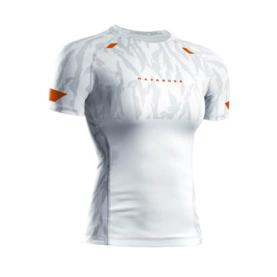 Hayabusa Rashguard for Women Short Sleeve Apex Ash Wit