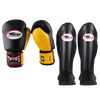 Twins Kickboxing Set BGVL 3 Black/Yellow