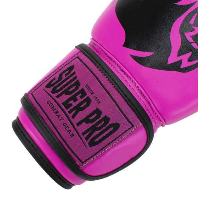 Super Pro Talent bokshandschoen kind roze met zwart logo