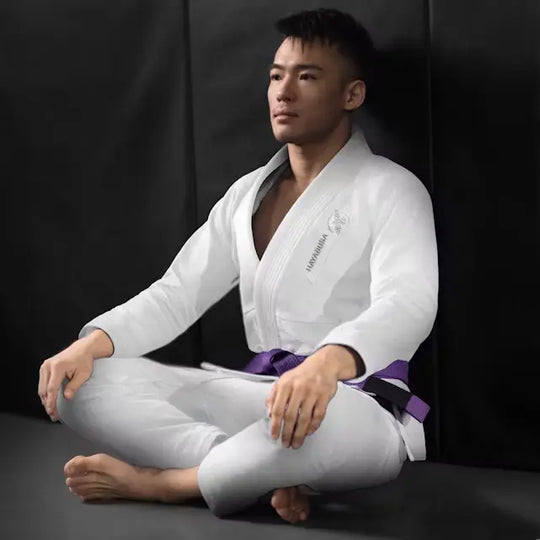 Hayabusa Essential Gold Weave Jiu-Jitsu Gi Weiß