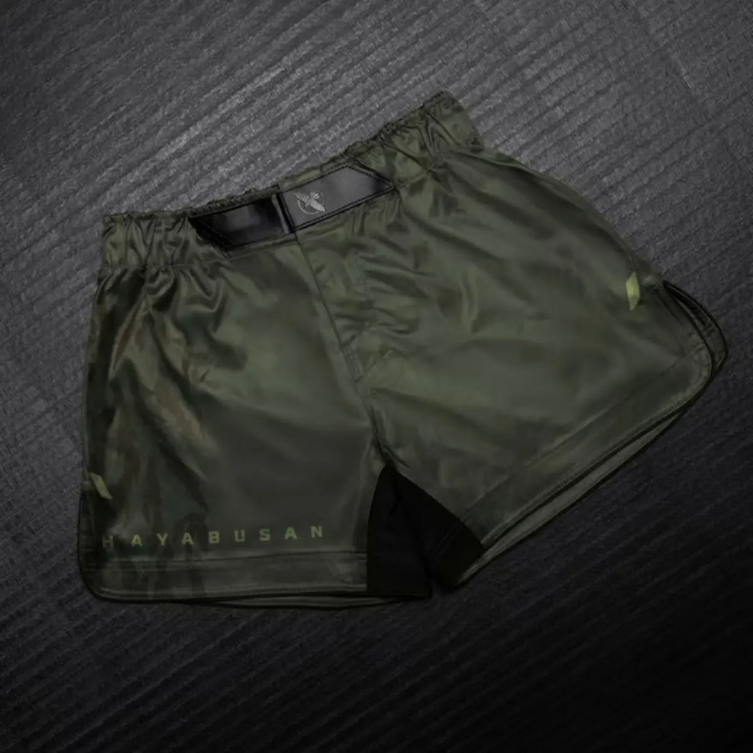 Hayabusa MMA Shorts Mid-Thigh Apex Recon Green