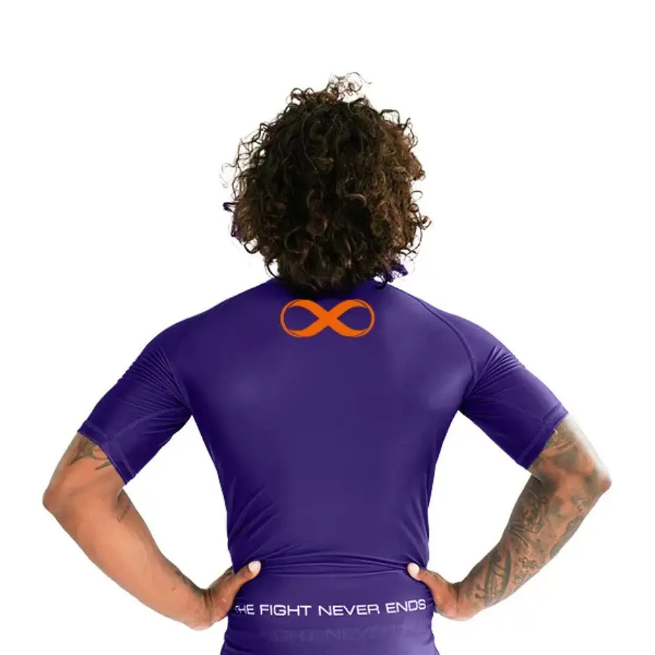 Braus Rashguard Short Sleeve Ranked Paars