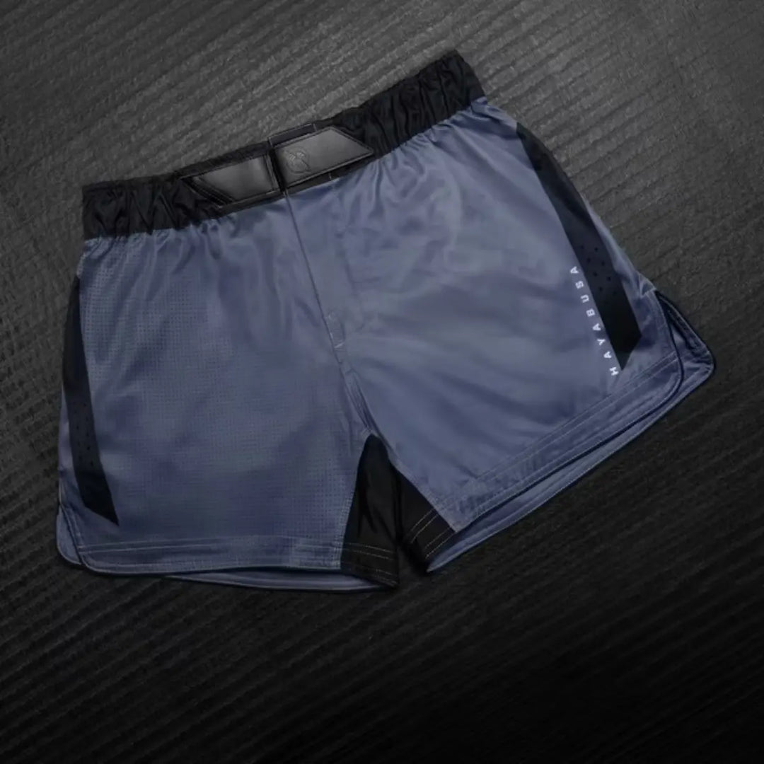 Hayabusa MMA Shorts Mid-Thigh Core Blauw