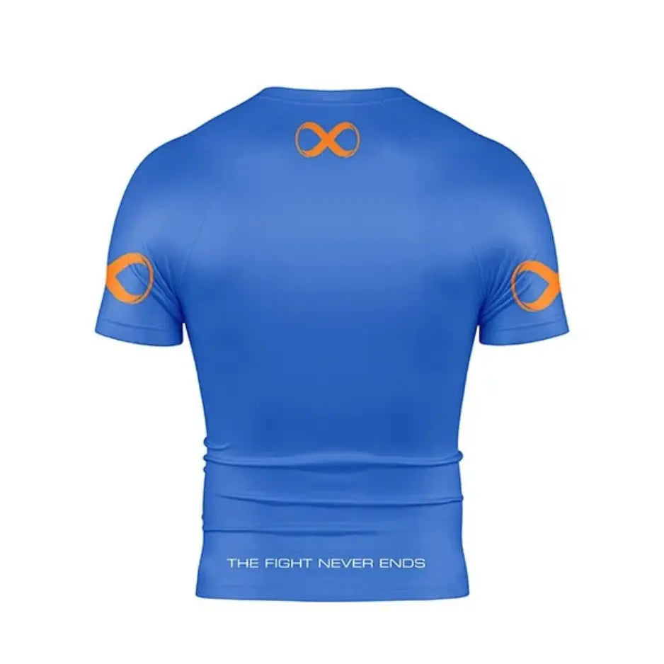Braus Rashguard Short Sleeve Ranked Blauw