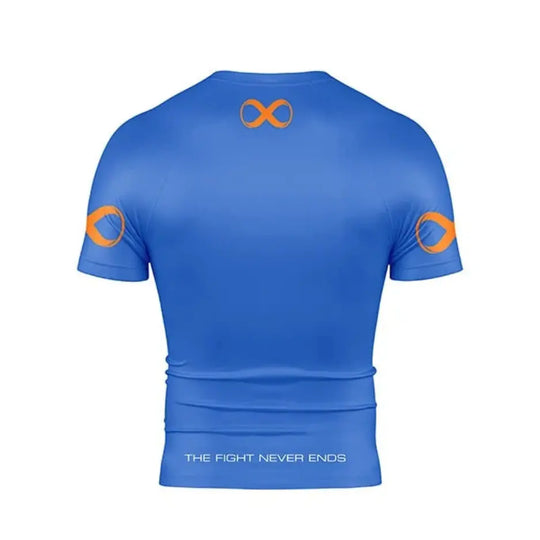 Braus Rashguard Short Sleeve Ranked Blauw