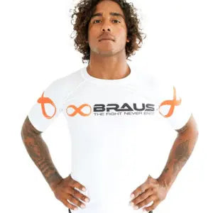 Braus Rashguard Short Sleeve Ranked Wit