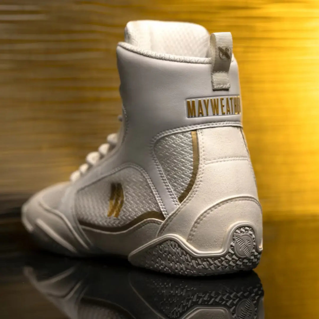 Hayabusa Boksschoenen Mayweather Champ Wit/Goud