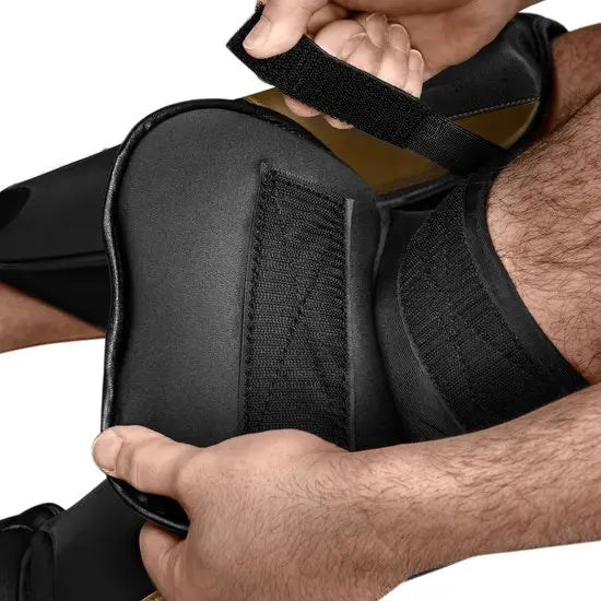 Hayabusa Scheenbeschermers T3 Full Back Zwart/Goud