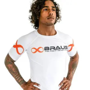 Braus Rashguard Short Sleeve Ranked Wit