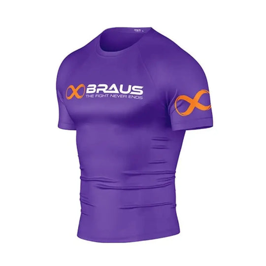 Braus Rashguard Short Sleeve Ranked Paars