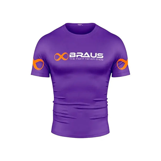 Braus Rashguard Short Sleeve Ranked Paars