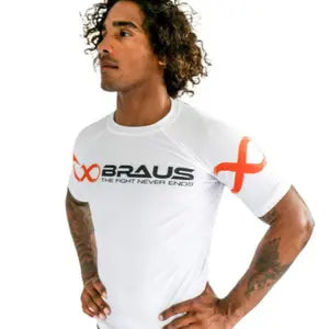 Braus Rashguard Short Sleeve Ranked Wit
