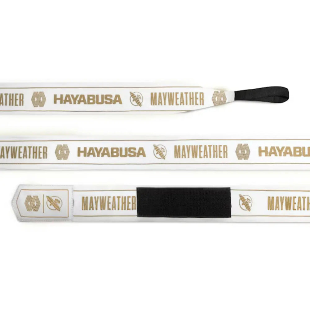 Hayabusa Boxbandagen Mayweather Stretch Weiß/Gold