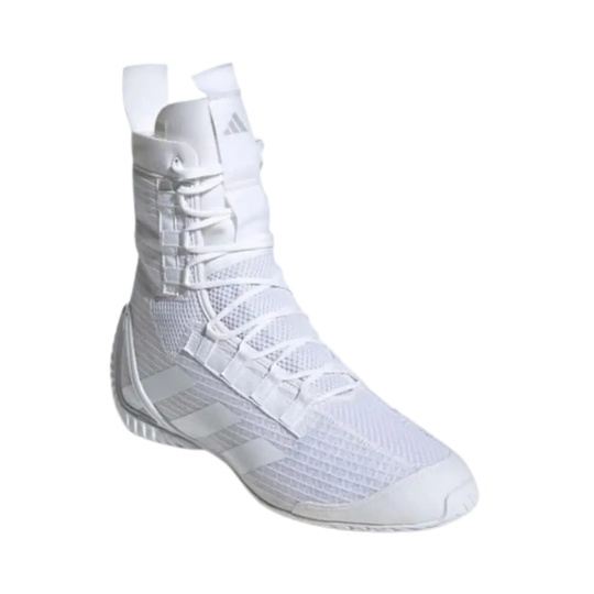 Witte Adidas boksschoenen met hoge enkelondersteuning voor boksen
