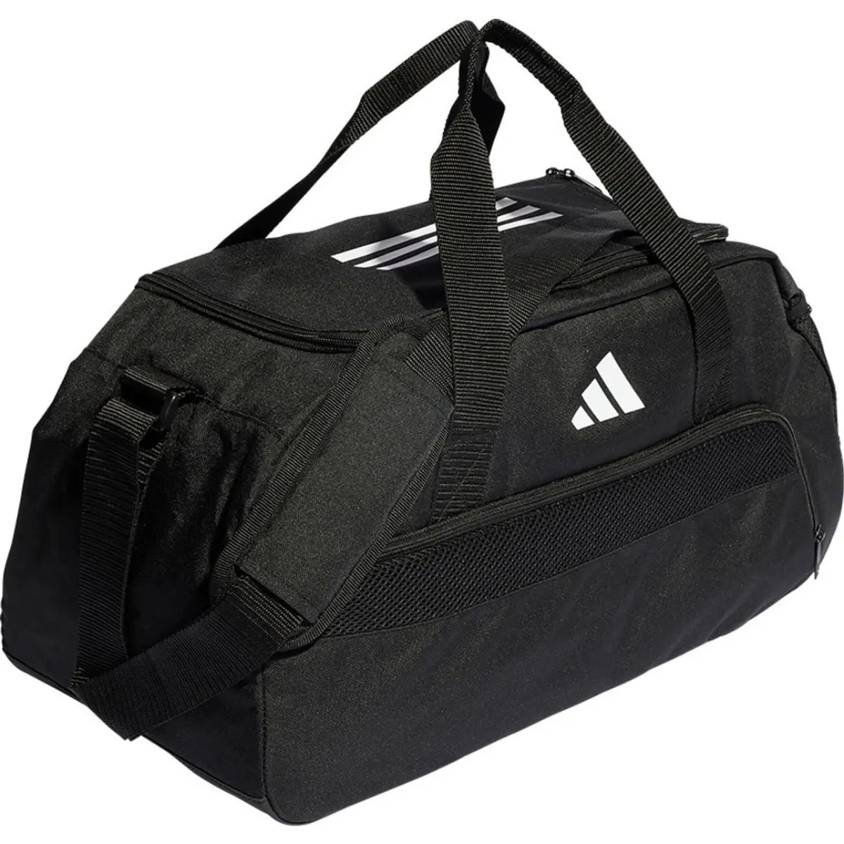 Adidas sporttas medium in zwart, met opvallend logo en stevige handvatten
