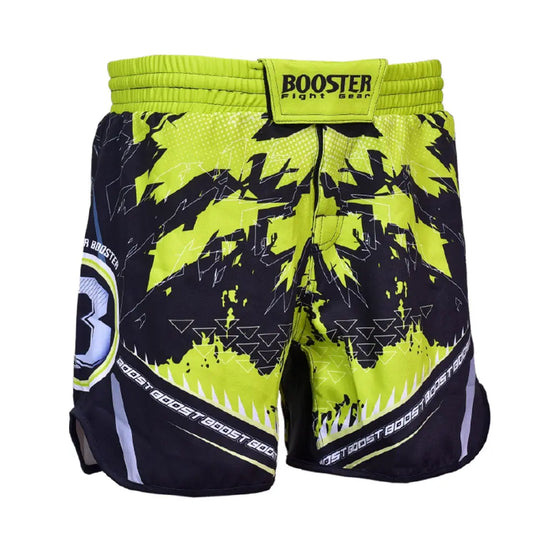 Booster MMA Shorts Chaos Neon Geel
