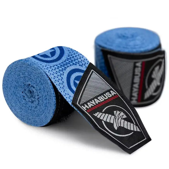 Captain America handwraps van Hayabusa opgerold met label zichtbaar op de voorkant