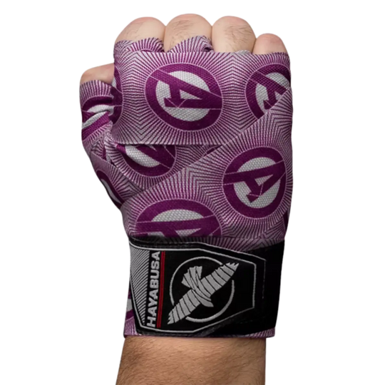paarse Hayabusa Marvel Hero Elite handwrap met Avenger-logo