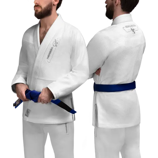 Hayabusa Essential Gold Weave Jiu-Jitsu Gi Weiß