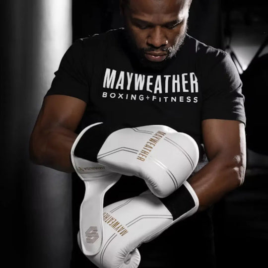 Hayabusa Bokshandschoenen Mayweather Contender Wit/Goud