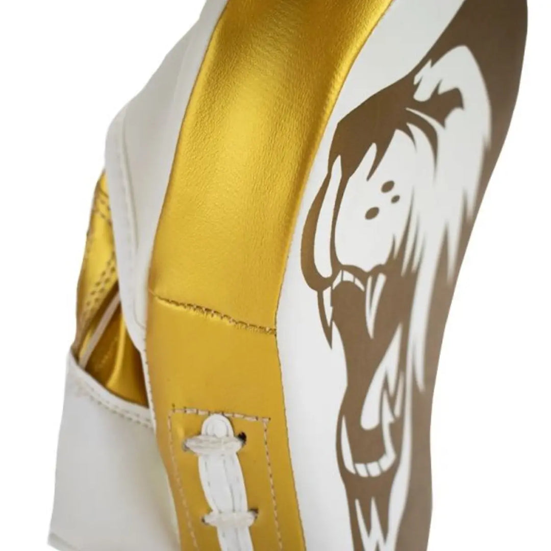 Super Pro Handpads Curved PU Wit/Goud