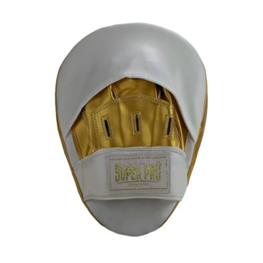 Super Pro Handpads Curved PU Wit/Goud