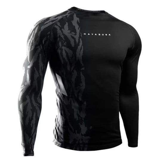 Hayabusa Rashguard Long Sleeve Apex Carbon Black