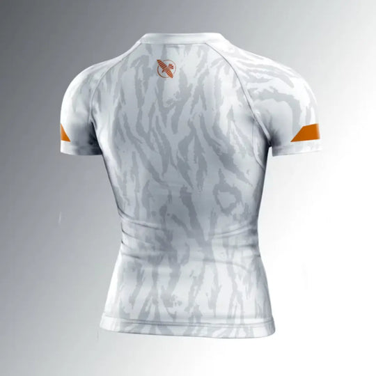 Hayabusa Rashguard for Women Short Sleeve Apex Ash Wit