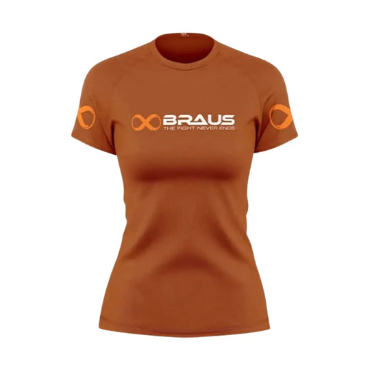 Braus Rashguard Short Sleeve Dames Ranked Bruin