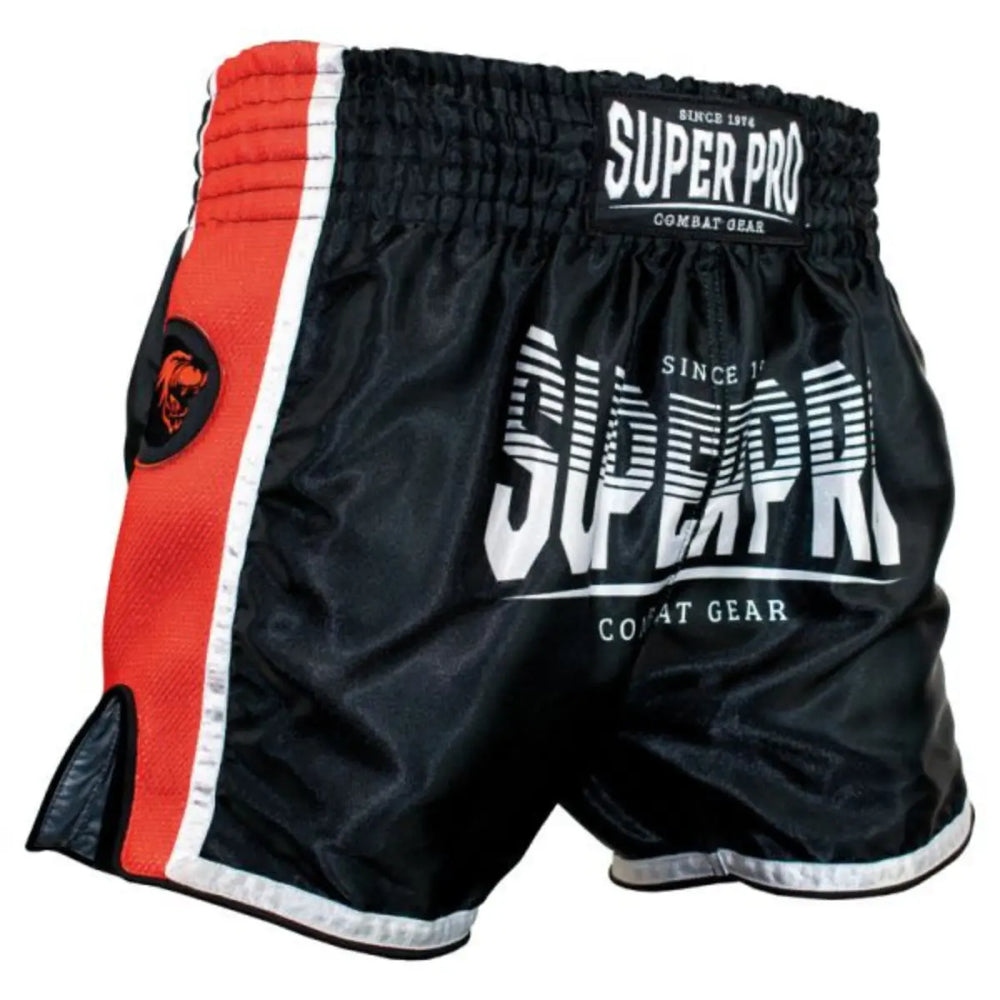 Super Pro Combat Gear Kickboks Broekje Stripes Zwart