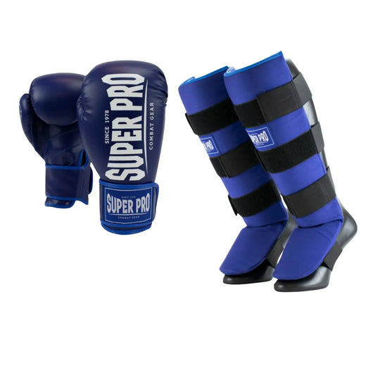 Super Pro Kickboks Set Champ Blauw