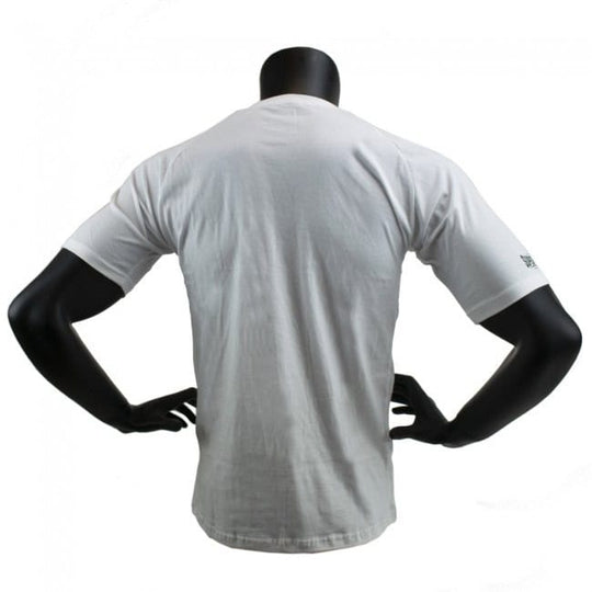 Achteraanzicht van wit Super Pro T-shirt zonder opdruk.