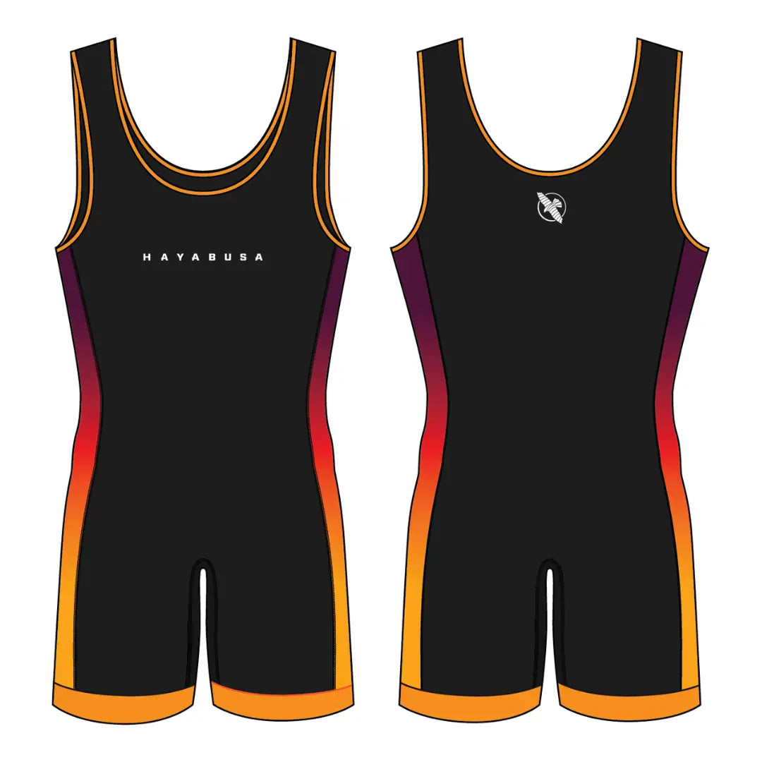 Singlet de lucha naranja Hayabusa