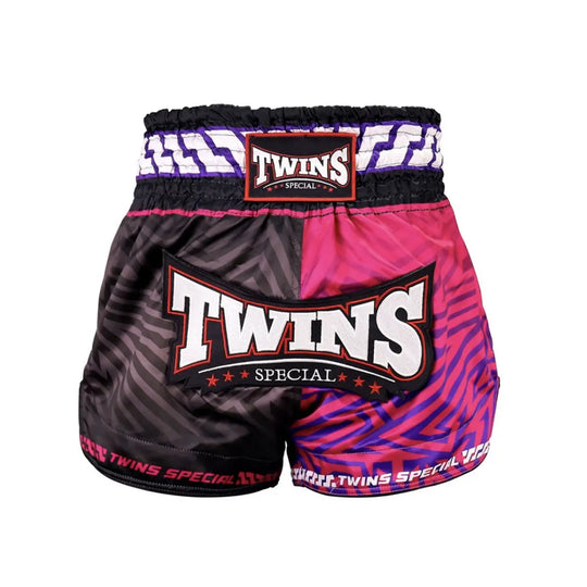 Twins Kickboxing Shorts TTBL Maze Pink