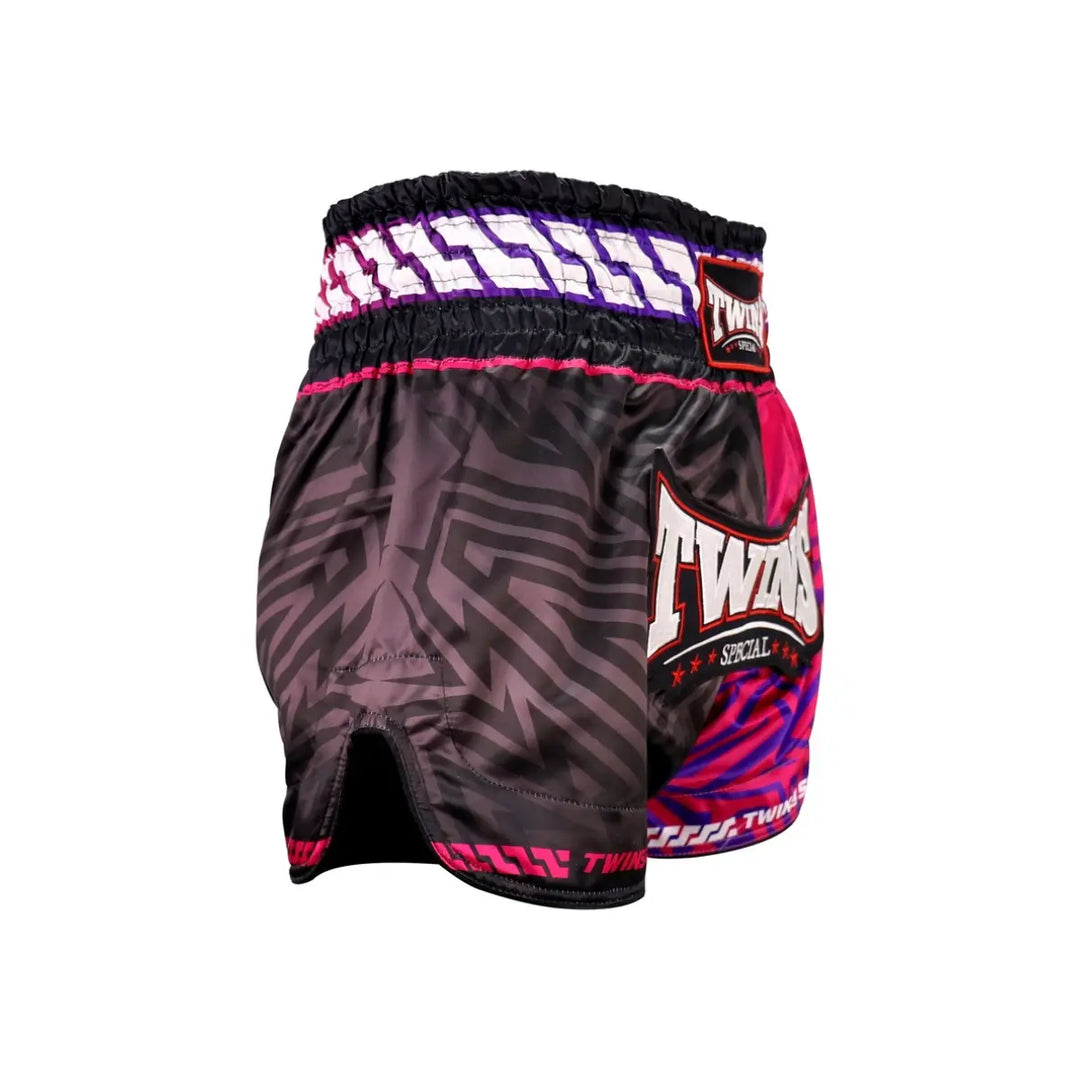 Twins Kickboxing Shorts TTBL Maze Pink