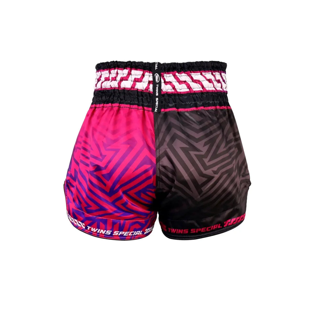 Twins Kickboxing Shorts TTBL Maze Pink