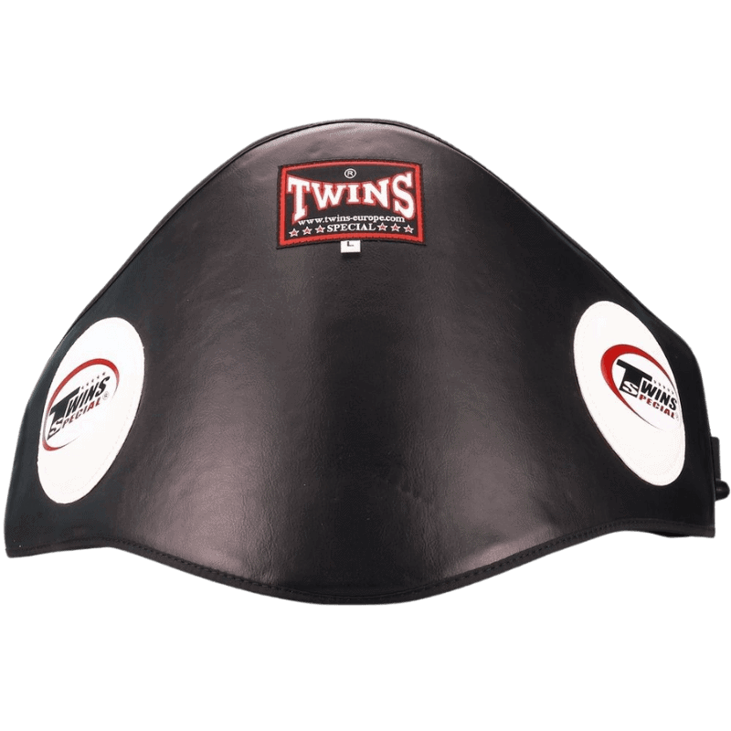 Bovenzijde van Twins Belly Pad BP-2, met donkerbruine kleur en zichtbare stiksels.