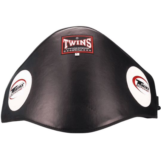 Bovenzijde van Twins Belly Pad BP-2, met donkerbruine kleur en zichtbare stiksels.