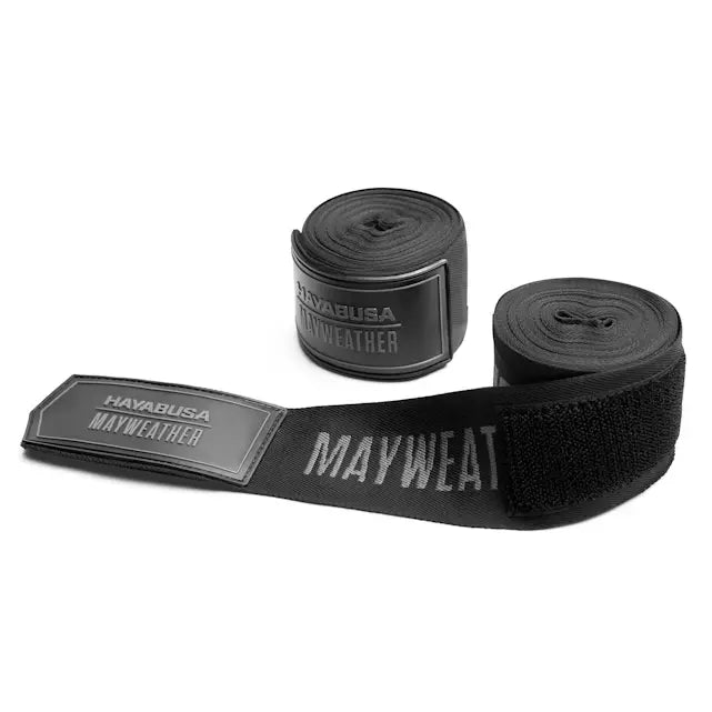 Mayweather 180” Deluxe Hand Wraps Black/Grey