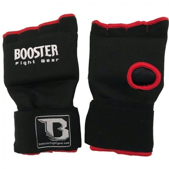 Twee Booster binnenhandschoenen liggend naast elkaar, met open duim en polsband zichtbaar.