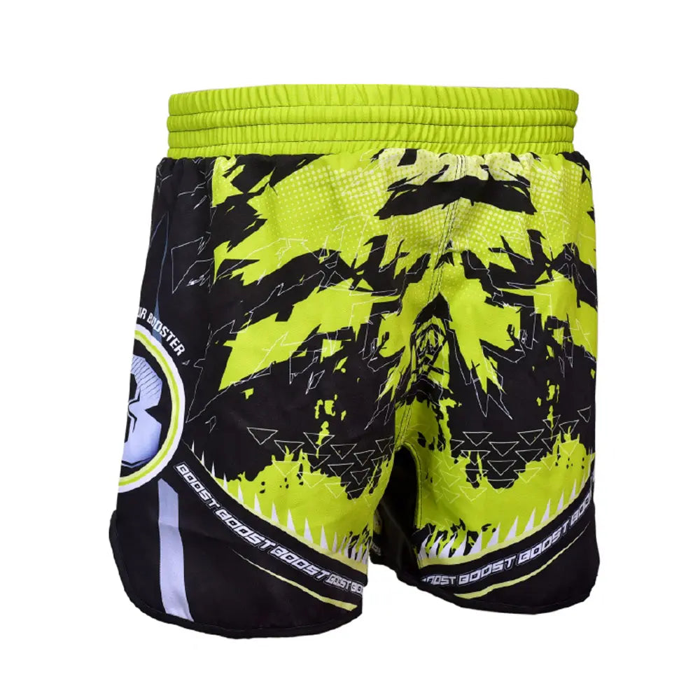 Booster MMA Shorts Chaos Neon Geel