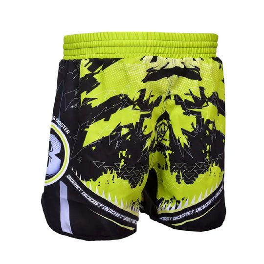 Booster MMA Shorts Chaos Neon Geel