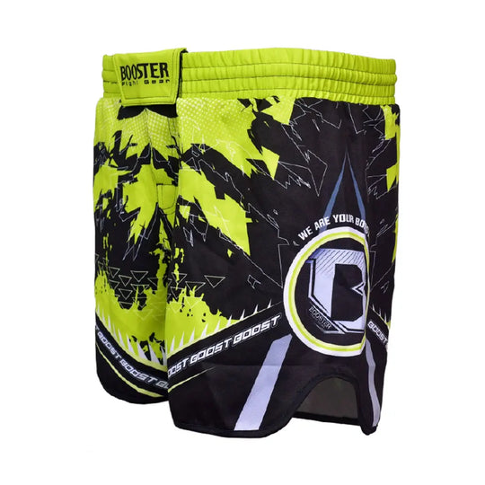 Booster MMA Shorts Chaos Neon Geel