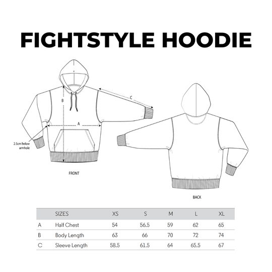 Fightstyle Hoodie Dip Dye