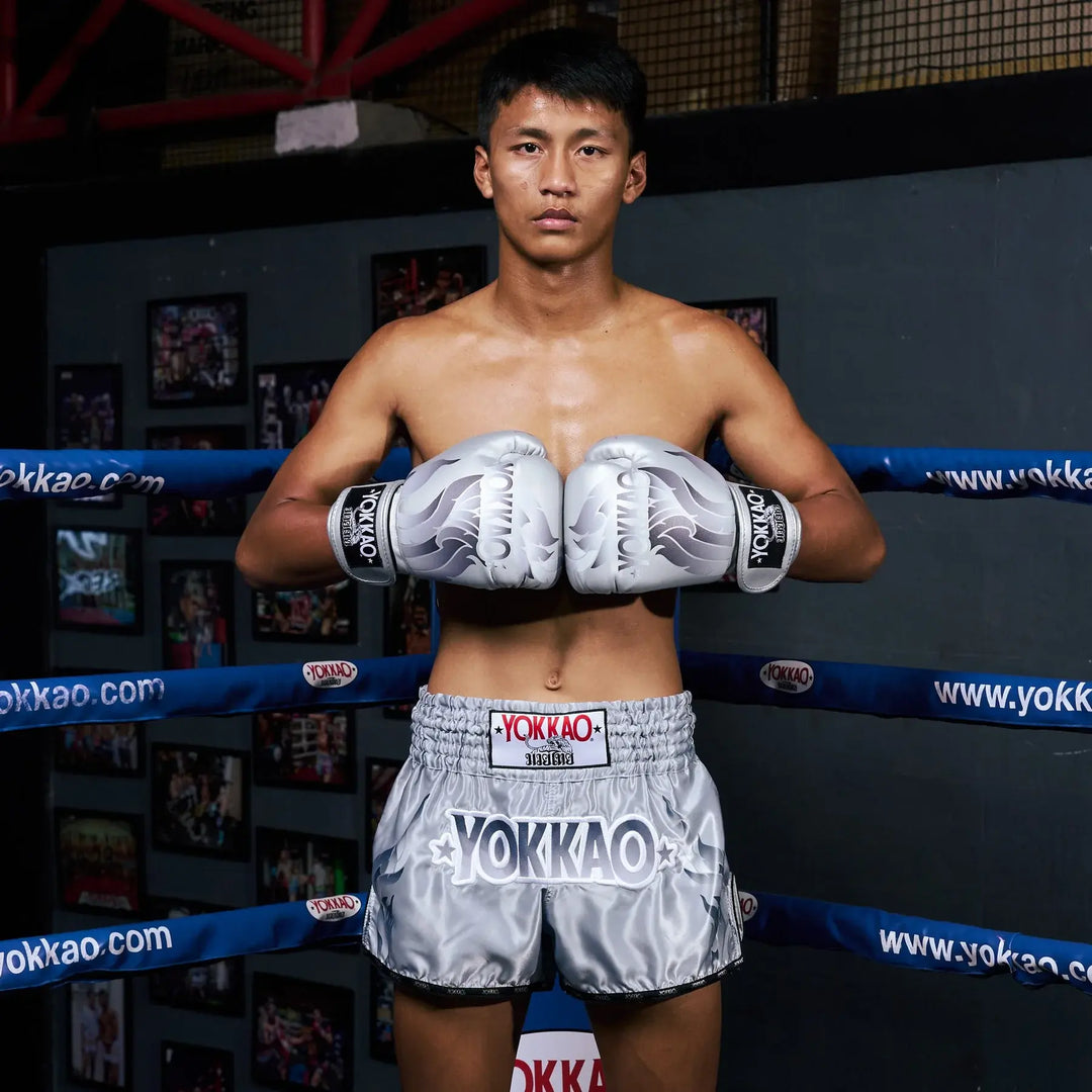 Yokkao Kickboks Broekje The Flame Zilver