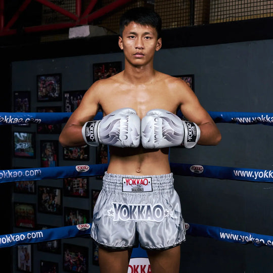 Yokkao Kickboks Broekje The Flame Zilver