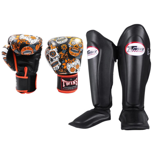 Twins Kickboks Set FBGVL 3 Skull Orange