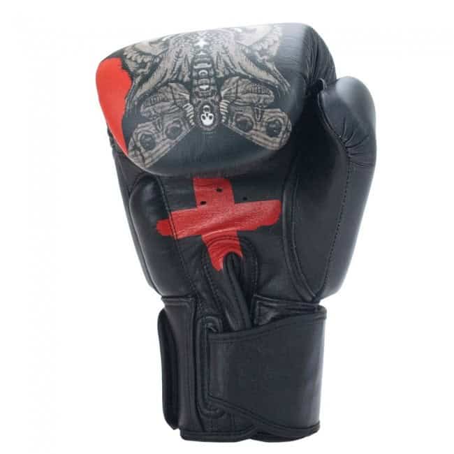 Super Pro Boxing Gloves Skull Black